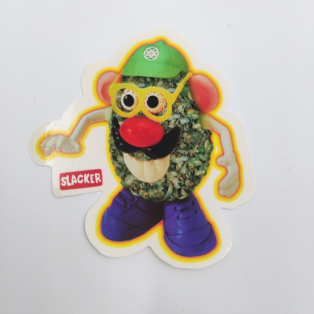 Slacker Bud Potato Slacker Vinyl Sticker 420 Stoner Parody Funny Decal VTG 90s